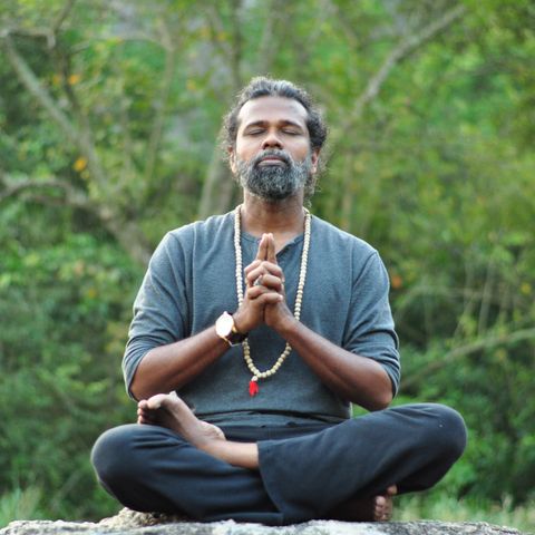 Portrait of a breathwork and meditation teacher